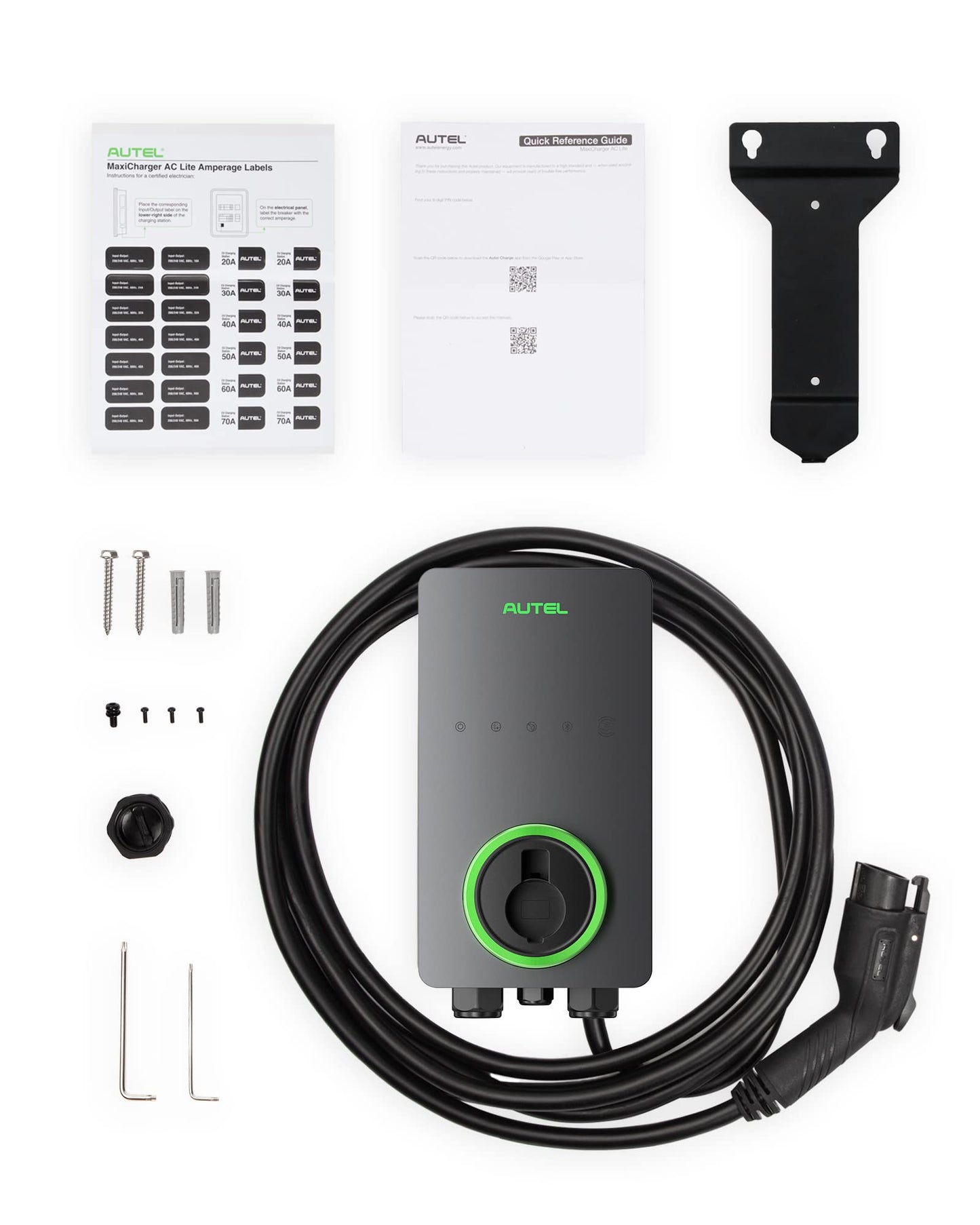 Autel MaxiCharger AC Lite Home EV Charger 50A WiFi | 25ft Cable