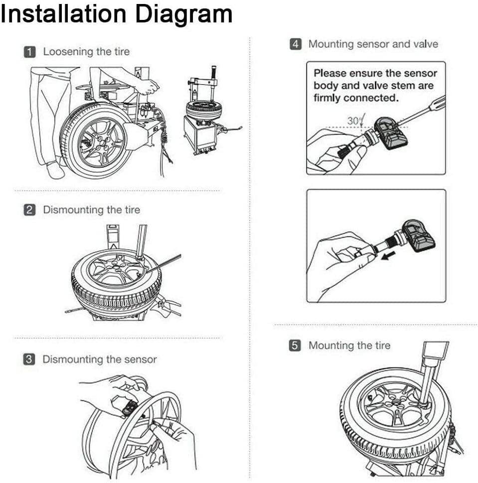Autel Dual Frequency 315MHz & 433MHz MX TPMS Sensor Rubber Stem