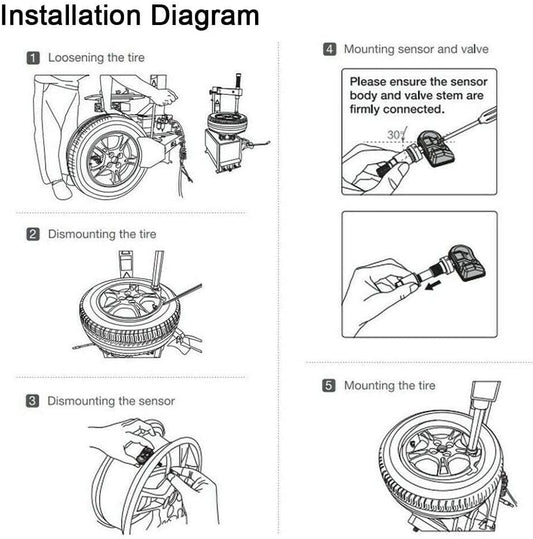 Autel Dual Frequency 315MHz & 433MHz MX TPMS Sensor Rubber Stem