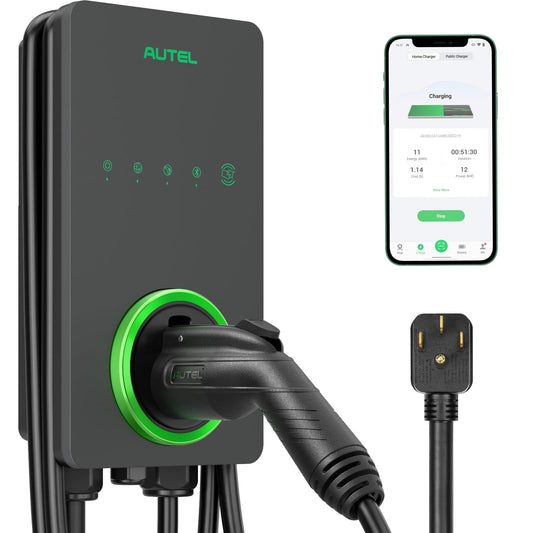Autel Level 2 EV Charger 40A – NEMA 14-50, 240V Indoor/Outdoor