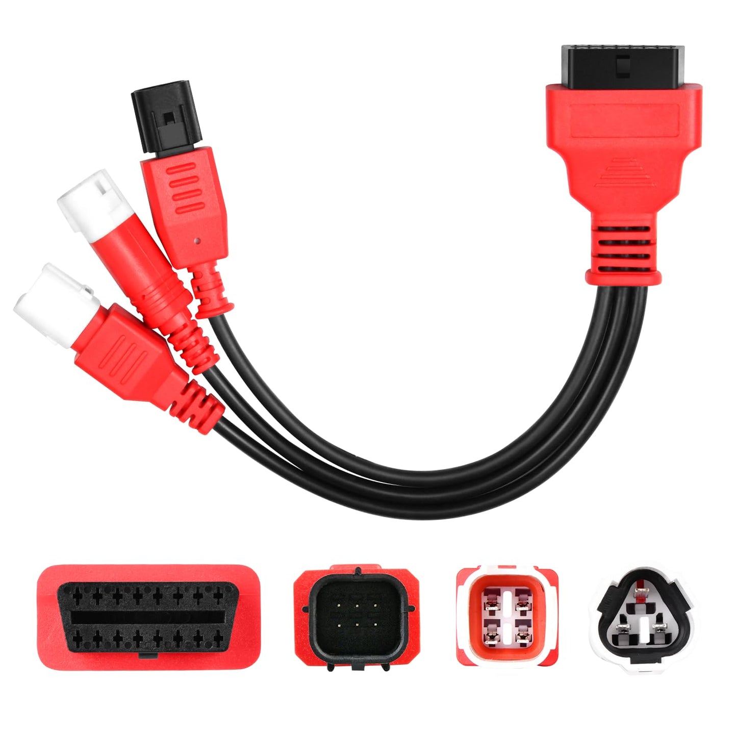 Autel 3-in-1 OBD2 to OBD1 Motorcycle Adapter Cable
