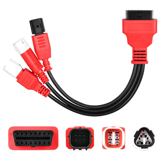 Autel 3-in-1 OBD2 to OBD1 Motorcycle Adapter Cable