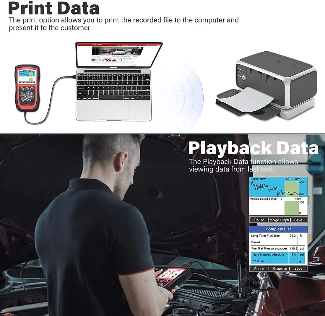 Autel MaxiCheck PRO AutoBleed Scanner – ABS SRS Reset & OBDII Tool