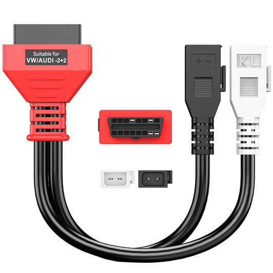 Autel OBD1 to OBD2 Adapter for VW Audi | 2x2 Pin to 16 Pin Cable