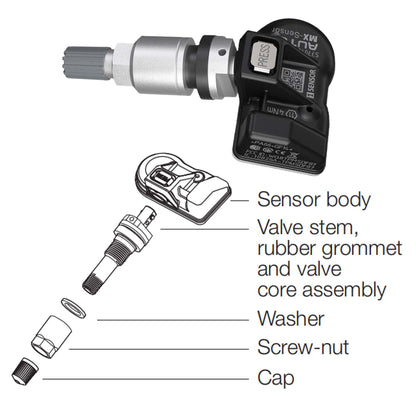 Autel TPMS Sensors Set of 4 – Programmable MX Sensor 315/433MHz