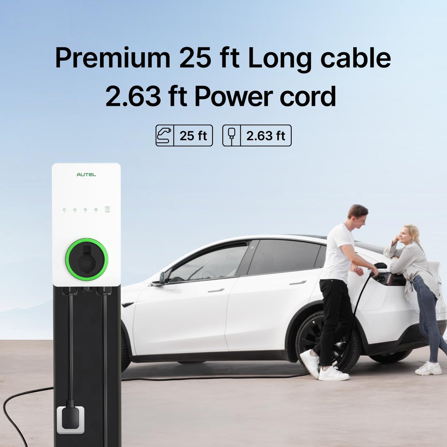 Autel MaxiCharger Level 2 EV Charger – 40Amp, 240V, NEMA 14-50
