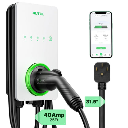 Autel MaxiCharger Level 2 EV Charger – 40Amp, 240V, NEMA 14-50