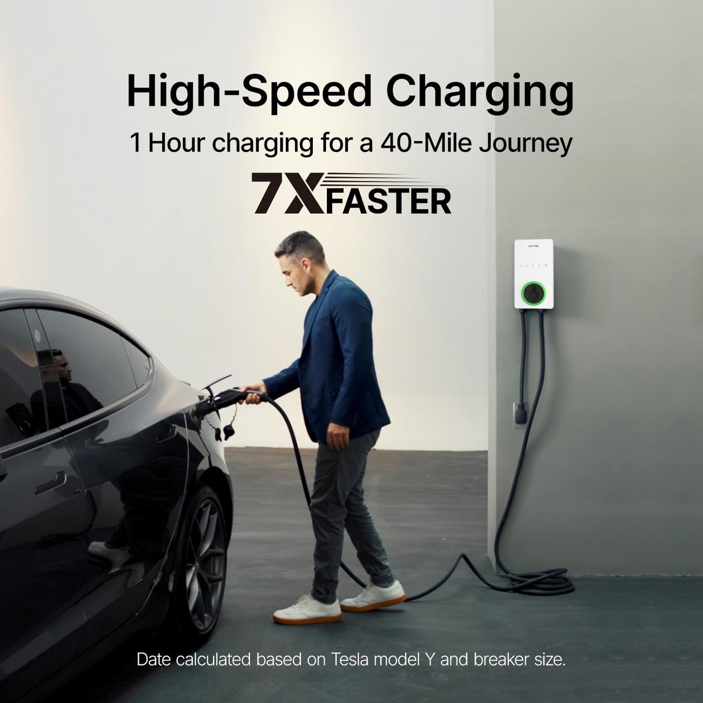 Autel MaxiCharger Level 2 EV Charger – 40Amp, 240V, NEMA 14-50