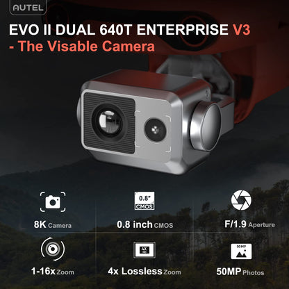 Autel EVO II Dual 640T V3 Enterprise Drone with 8K & Thermal