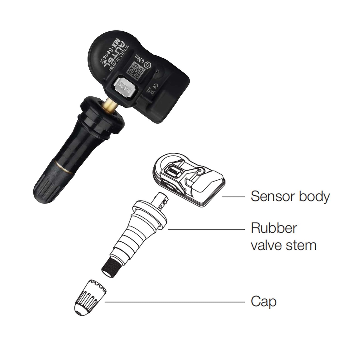 Autel MX-Sensor TPMS 2-in-1 Tire Sensor (315MHz + 433MHz)