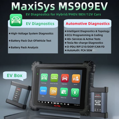 Autel MaxiSys MS909EV EV Scanner – ECU Programming & HV Diagnostics