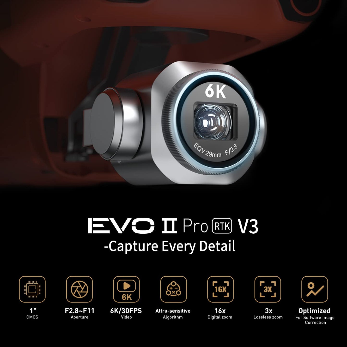 Autel EVO II PRO RTK V3 Drone - 1" 6K HDR Camera & Centimeter RTK