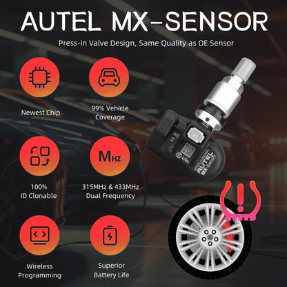Autel MX-Sensor TPMS 20pcs – 2in1 315MHz/433MHz Tire Sensors
