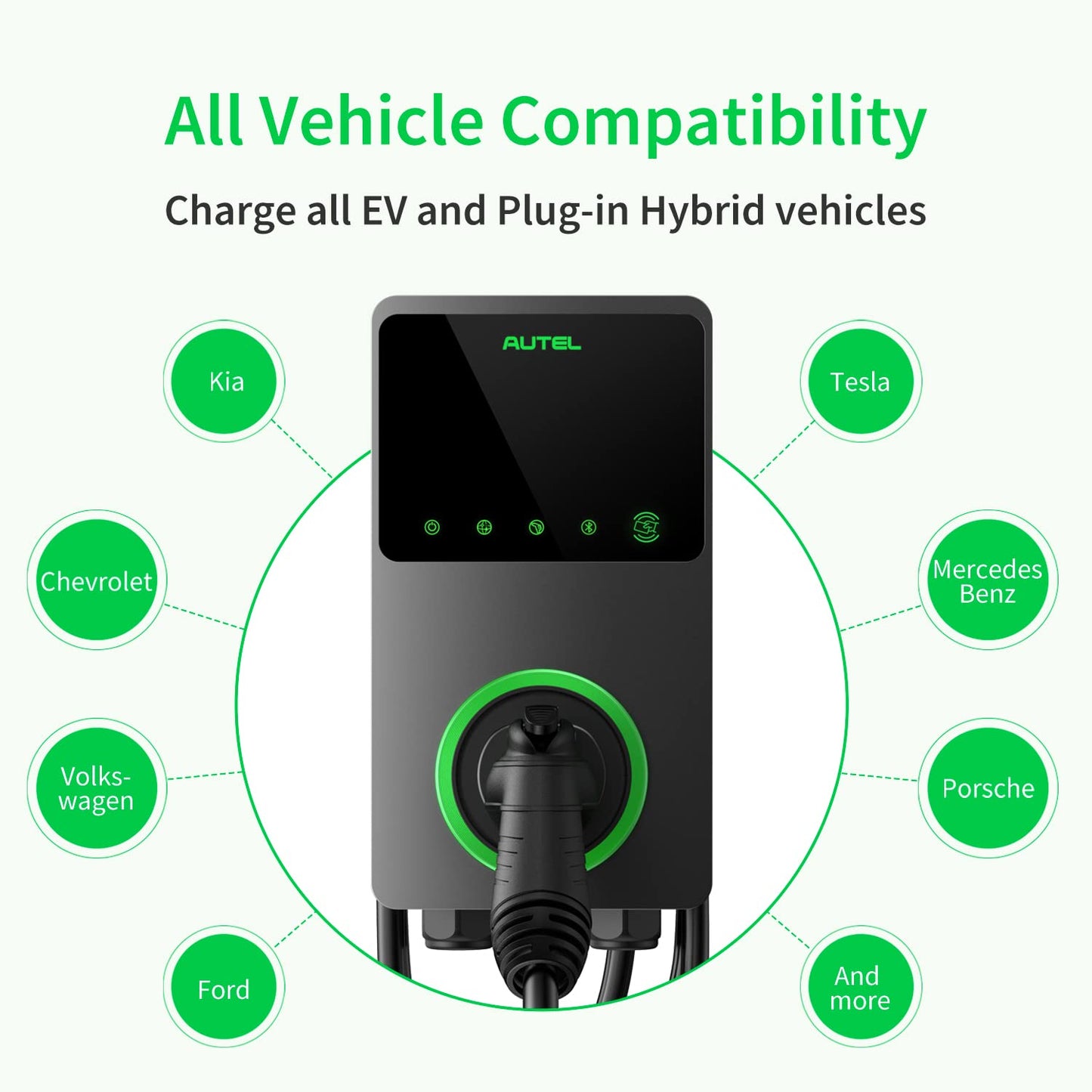 Autel MaxiCharger Level 2 EV Charger – 50 Amp Smart Home