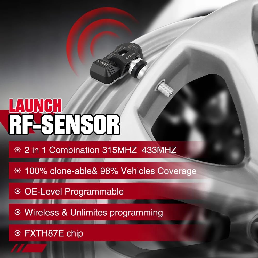 Launch X-431 i-TPMS TPMS Tool + 4 RF Sensors 315/433MHz