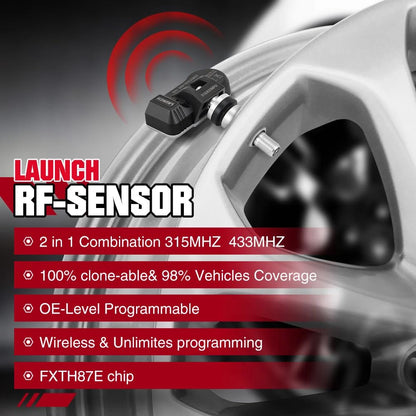 Launch X-431 i-TPMS TPMS Tool + 4 RF Sensors 315/433MHz