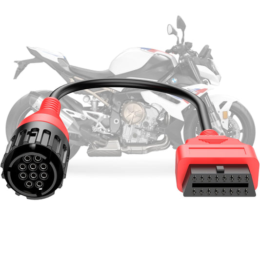 Autel OBD2 Adapter Cable for BMW Motorcycles 1996-2016, 10-Pin to 16-Pin