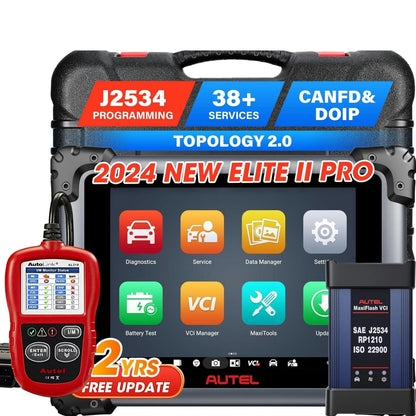 Autel MaxiSys Elite II Pro 2025 OBD2 Scanner with J2534 ECU Programming