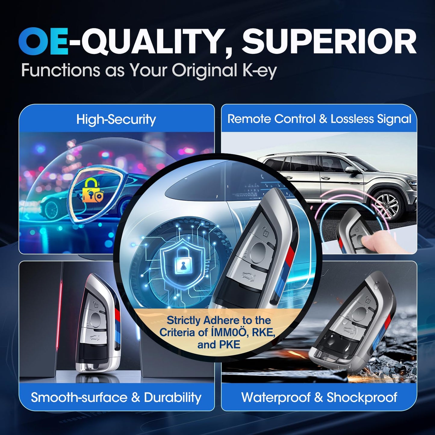 Autel IKEYBW003AL BMW Blank Key Fob for KM100 IM608 IM508