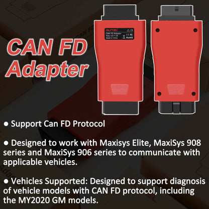 Autel CAN FD Adapter for GM 2020+ & Ford – Compatible with MaxiFlash & Maxisys