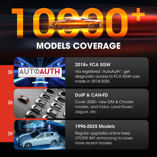 OTOFIX IM1 OBD2 Diagnostic Scanner with XP1 Programmer & 40+ Services