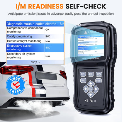 ANCEL AD610 Pro OBD2 Scanner with ABS SRS Diagnosis & Auto Bleed
