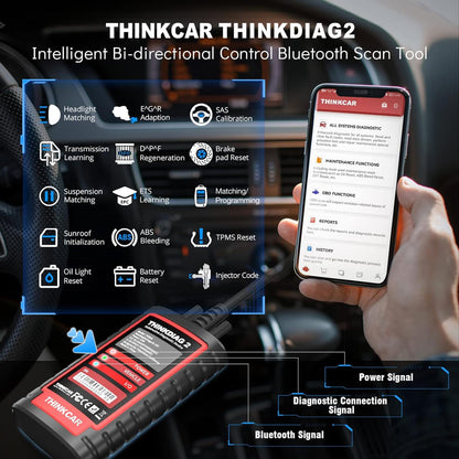 Thinkdiag2 OBD2 Scanner with ECU Coding & 15 Reset Functions