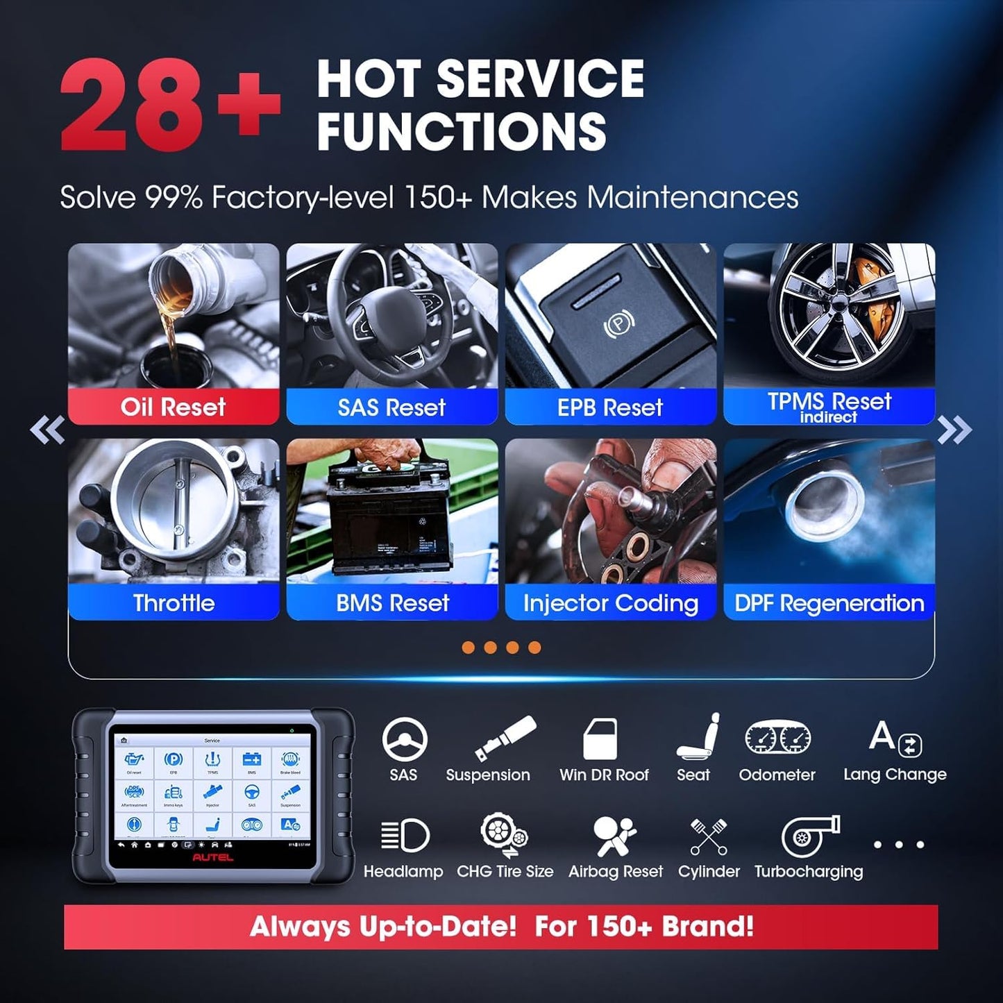 Autel MaxiCOM MK808S – 2025 Bidirectional Scanner with 28+ Services, Active Tests & All System Diagnostics