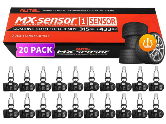 Autel MX-Sensor TPMS 20pcs – 2in1 315MHz/433MHz Tire Sensors