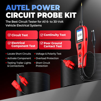 Autel PowerScan PS100 Circuit Tester 2025 – 12V/24V Automotive Power Probe