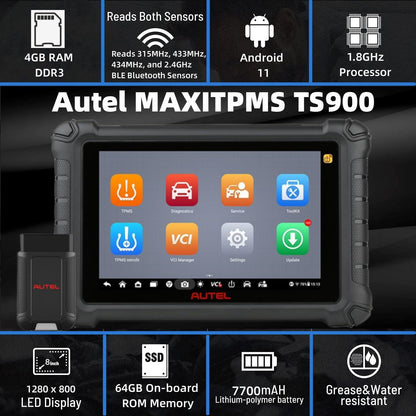 Autel MaxiTPMS TS900 – Advanced TPMS & All-System OBD2 Scanner