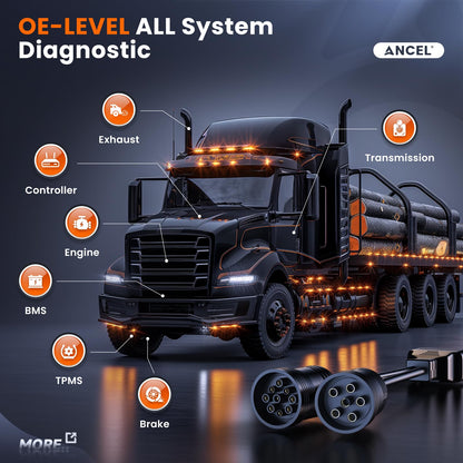 ANCEL HD431 Diesel Truck Scanner with DPF Regen & OBD2
