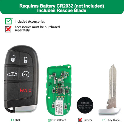 Autel IKEYCR5TPR 5-Button Smart Key for Chrysler & Dodge