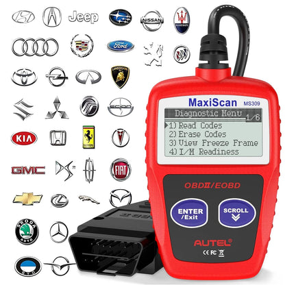 Autel MaxiScan MS309 OBD2 Scanner | Check Engine Code Reader