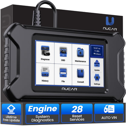MUCAR CS90 OBD2 Scanner with 28+ Reset Services & ABS Code Reader