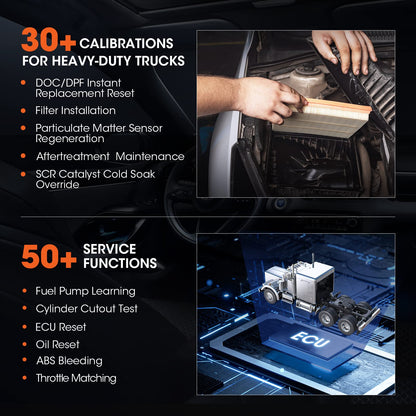 LAUNCH X431 V+ 5.0 Truck Scanner – J2534, ECU Coding, 60 Resets
