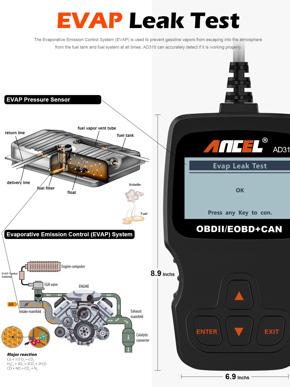 ANCEL AD310 OBD2 Scanner – Universal Code Reader for All Vehicles