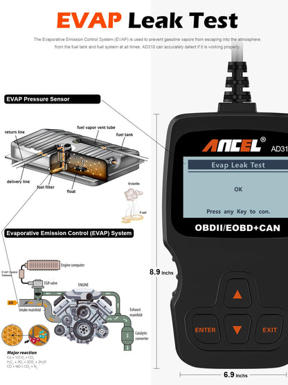 ANCEL AD310 OBD2 Scanner – Universal Code Reader for All Vehicles