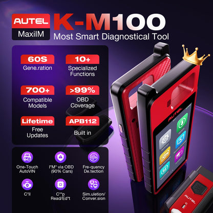 Autel MaxiIM KM100E 2025 OBD2 Programmer with APB112 Built-In