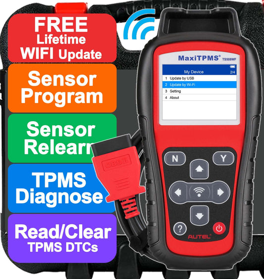 Autel TS508WF TPMS Tool – Sensor Programming & Relearn