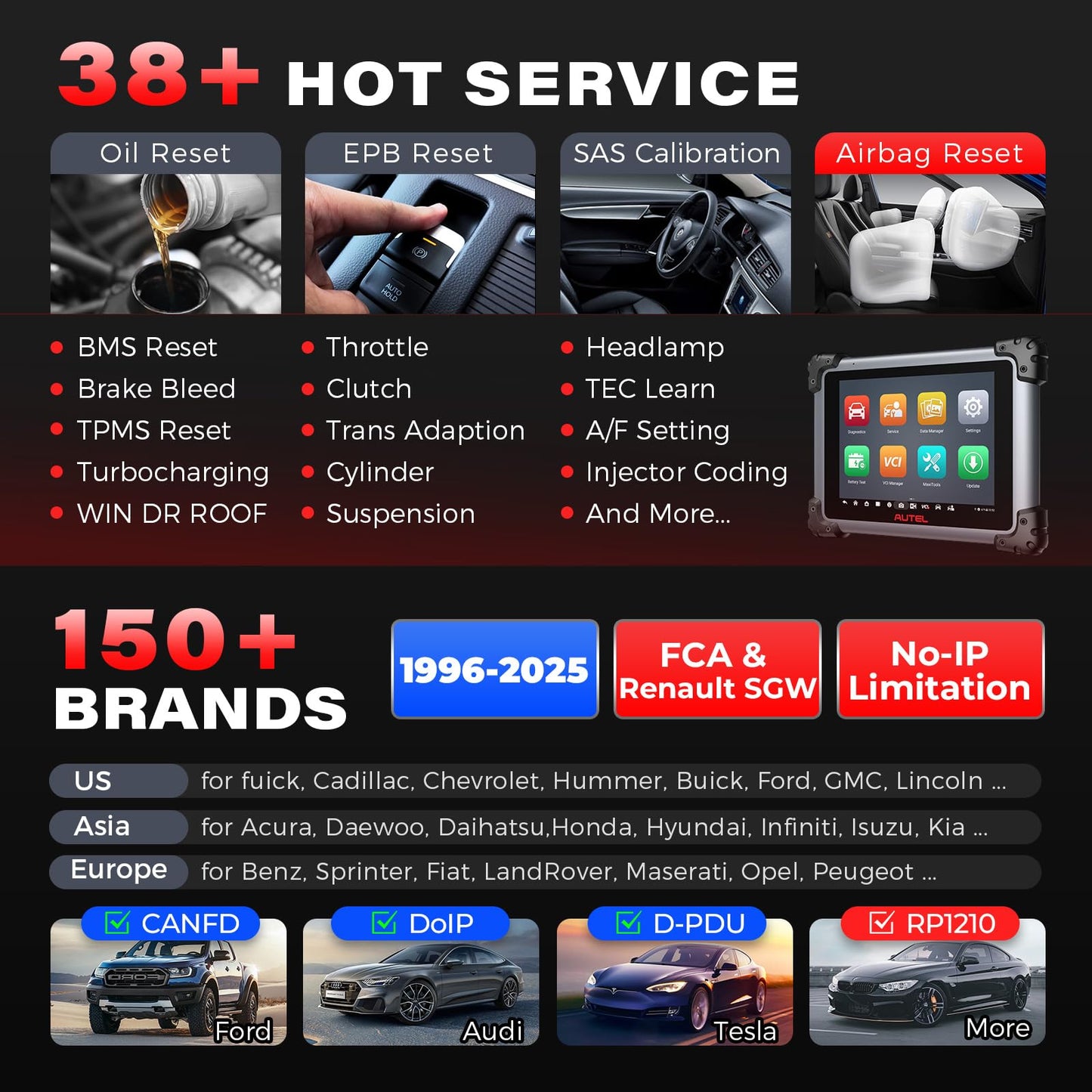 Autel MaxiSYS Elite II Pro 2025 Scanner with J2534 & 40+ Services