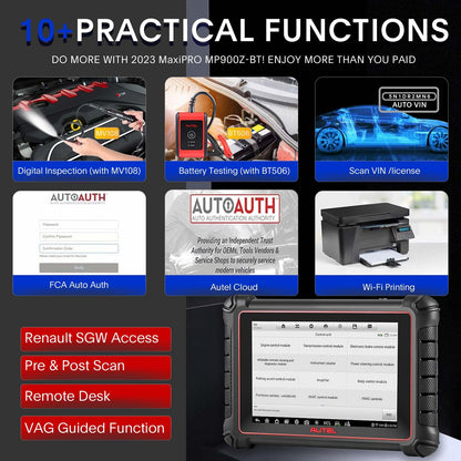Autel MaxiPro MP900Z-BT Scanner | 40+ Services & ECU Coding Tool 2024