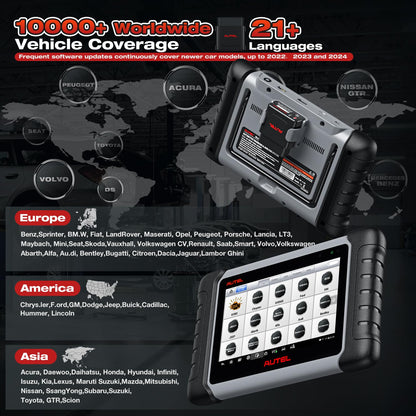 Autel MK808BT PRO 2025 Wireless Bidirectional OBD2 Scanner Tool