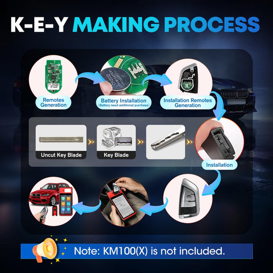 Autel IKEYBW003AL BMW Blank Key Fob for KM100 IM608 IM508