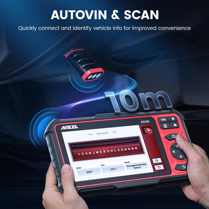 ANCEL DS300 Bi-Directional OBD2 Scanner with 30+ Resets & Full System Diagnostics