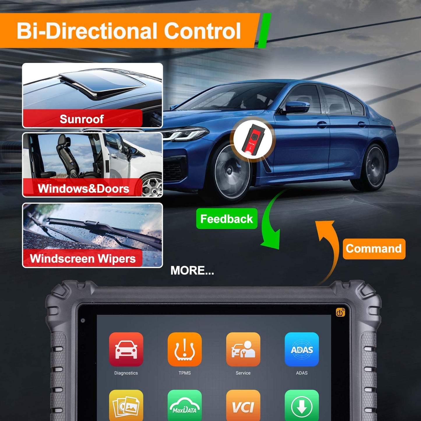 Autel MS906 Pro-TS Scanner – Full TPMS & ECU Coding Tool