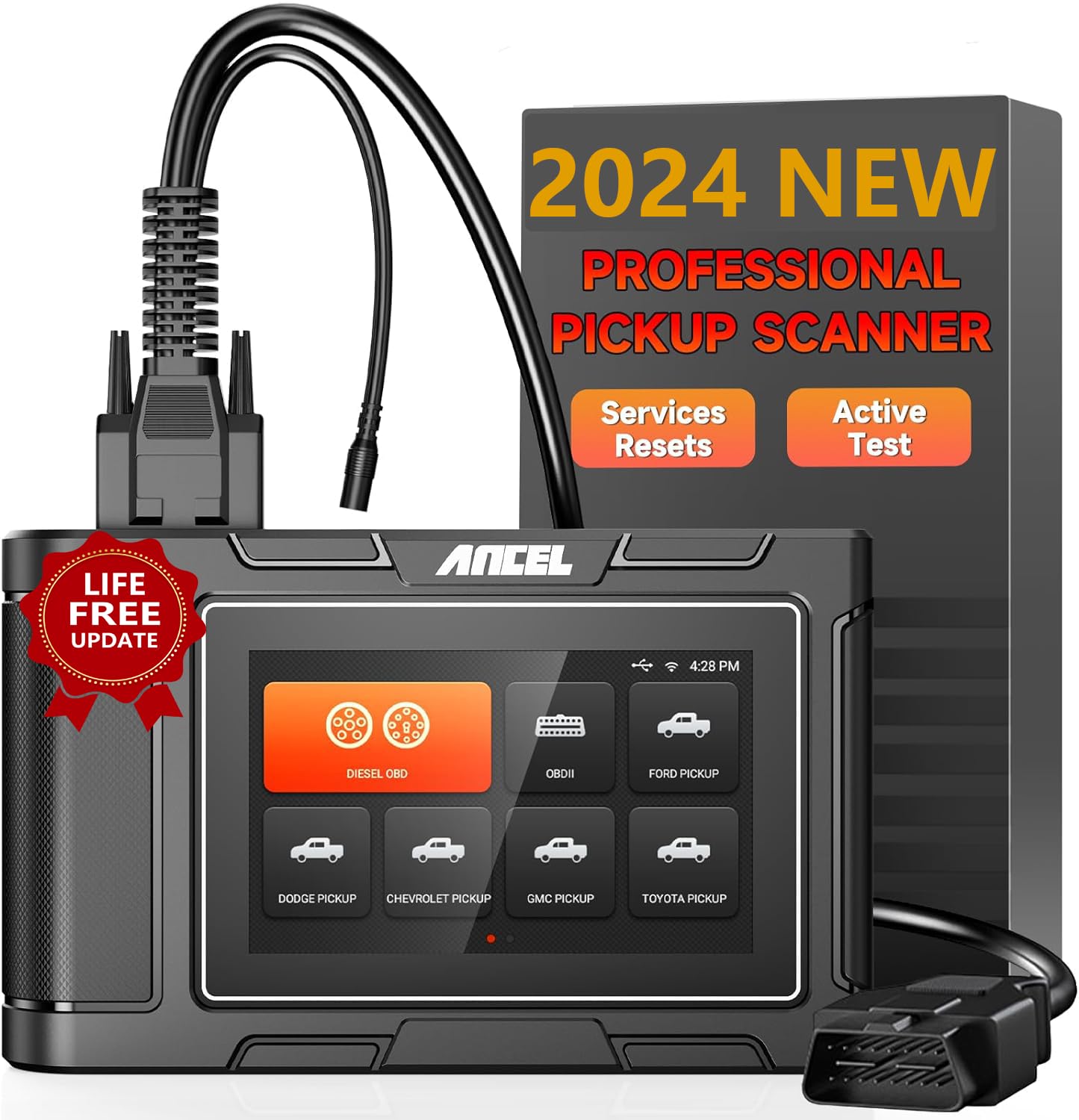 ANCEL HD3500 Plus Diesel Truck Scanner for Ford, RAM, Chevy, GMC