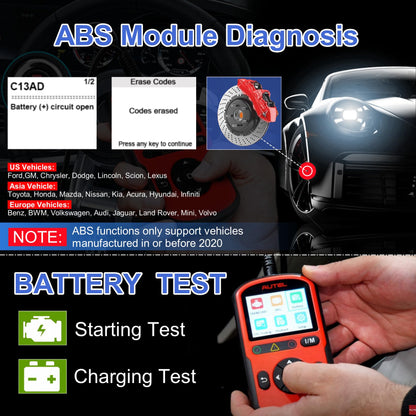 Autel AutoLink AL549 OBD2 Scanner – ABS Code Reader & Battery Tester