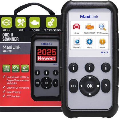 Autel MaxiLink ML629 OBD2 Scanner ABS SRS Engine Transmission
