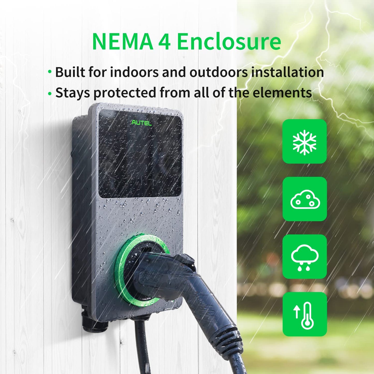 Autel MaxiCharger Level 2 EV Charger – 50 Amp Smart Home